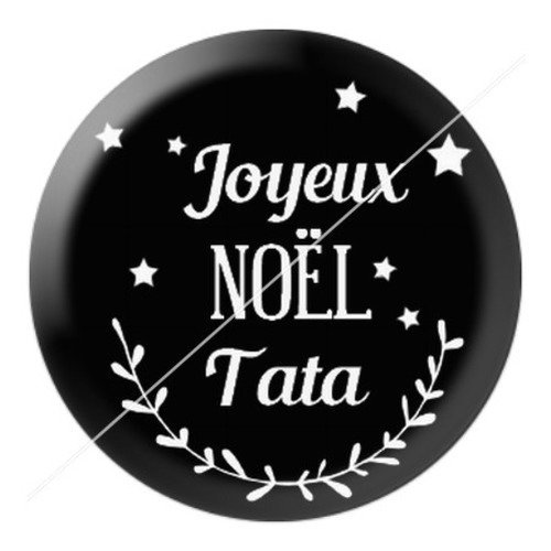 Cabochon résine à coller 25 mm aa noël et fêtes tata h1