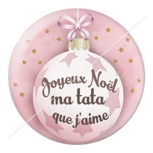 Cabochon résine à coller 25 mm aa noël et fêtes tata tatie h9