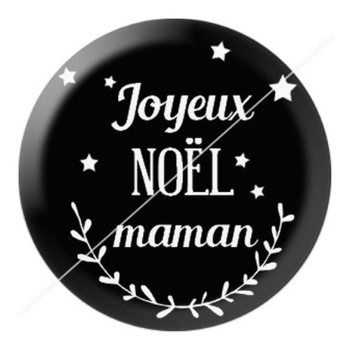 Cabochon résine à coller 25 mm aa noël et fêtes maman h1