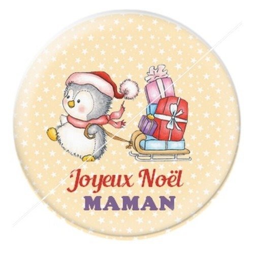 Cabochon résine à coller 25 mm aa noël et fêtes maman h2