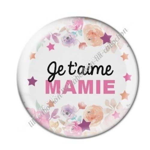 Cabochon résine à coller 25 mm mamie c5