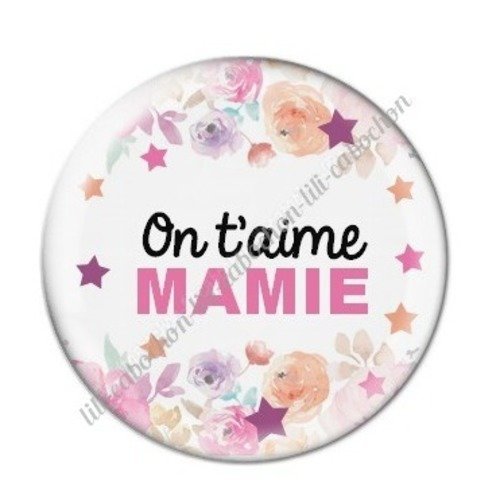 Cabochon résine à coller 25 mm mamie c6