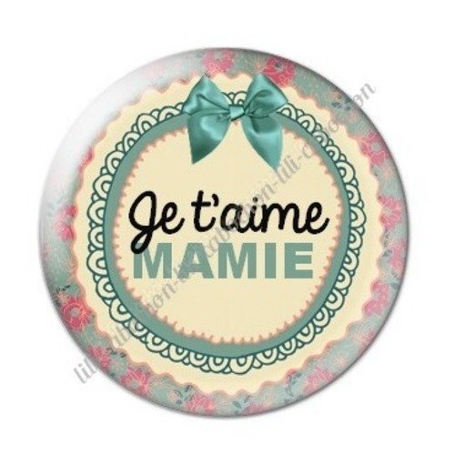 Cabochon résine à coller 25 mm mamie c9