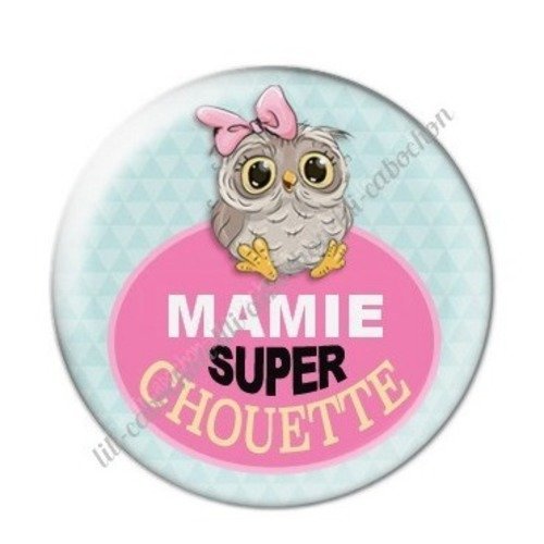 Cabochon résine à coller 25 mm mamie c16