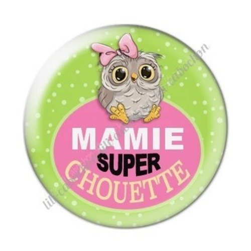 Cabochon résine à coller 25 mm mamie c19