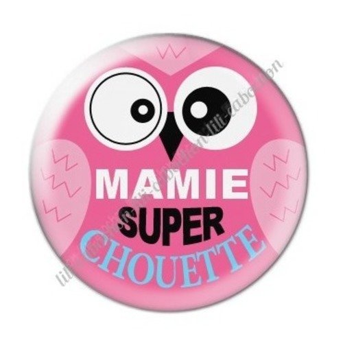 Cabochon résine à coller 25 mm mamie c20