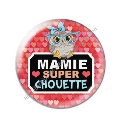 Cabochon résine à coller 25 mm mamie c23
