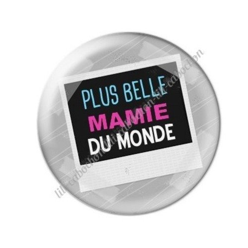 Cabochon résine à coller 25 mm mamie c27