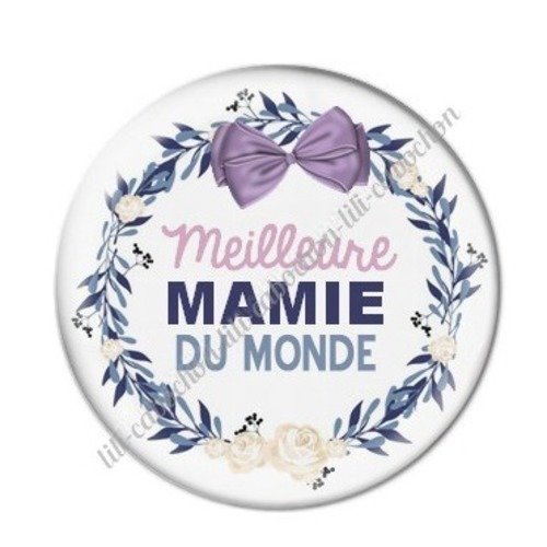Cabochon résine à coller 25 mm mamie c45