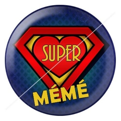 Cabochon résine à coller 25 mm mémé e5