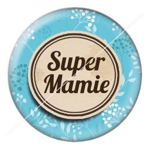 Cabochon résine à coller 25 mm mamie z f12