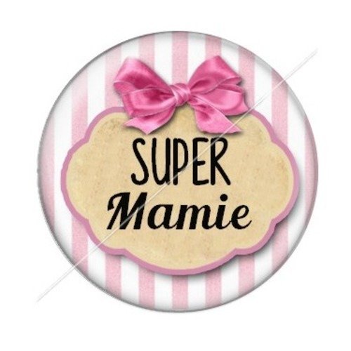 Cabochon résine à coller 25 mm mamie z f22