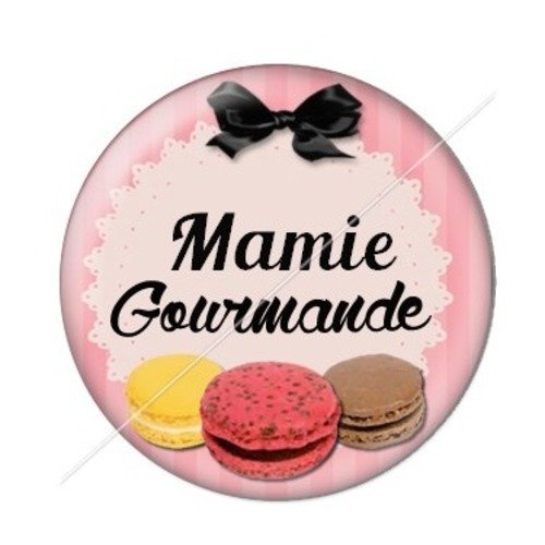 Cabochon résine à coller 25 mm mamie z f25