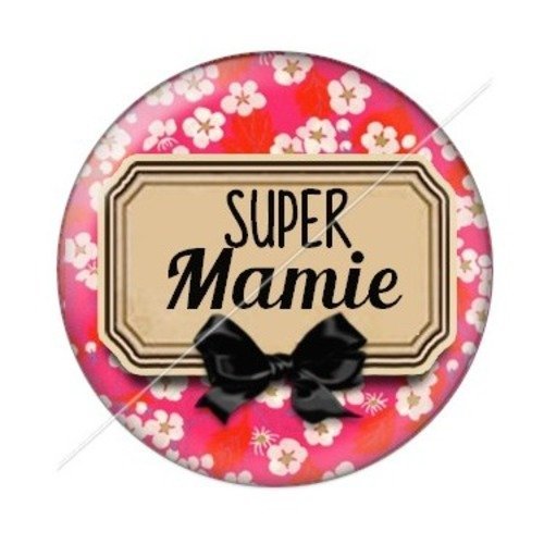 Cabochon résine à coller 25 mm mamie z g5