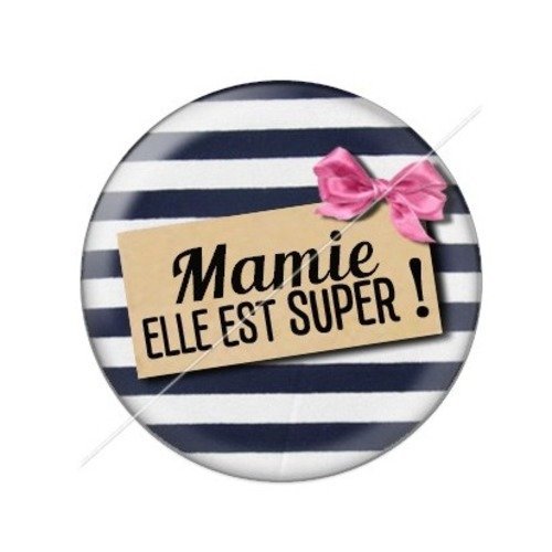 Cabochon résine à coller 25 mm mamie z g11