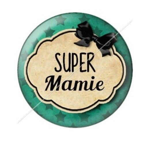 Cabochon résine à coller 25 mm mamie z g14