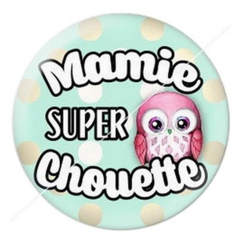 Cabochon résine à coller 25 mm mamie z h1