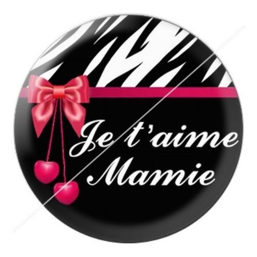 Cabochon résine à coller 25 mm mamie z h9