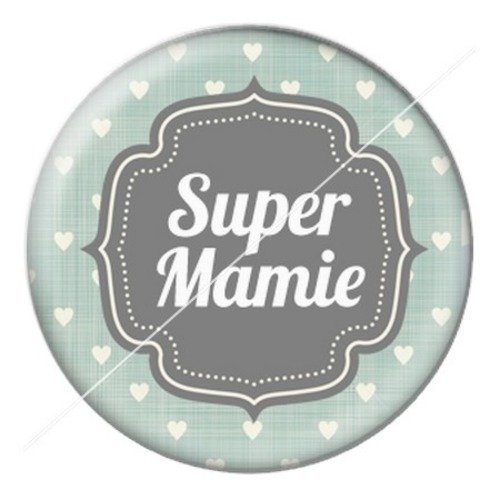 Cabochon résine à coller 25 mm mamie z h11