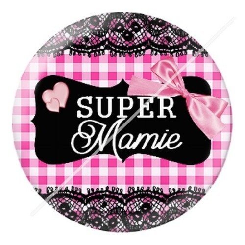 Cabochon résine à coller 25 mm mamie z i1