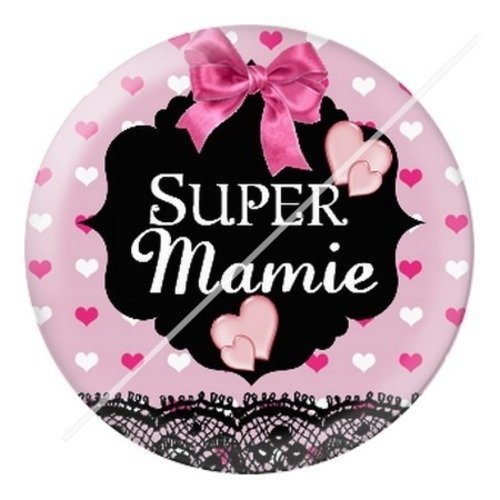 Cabochon résine à coller 25 mm mamie z i9