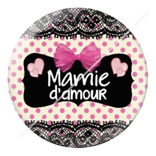 Cabochon résine à coller 25 mm mamie z i14