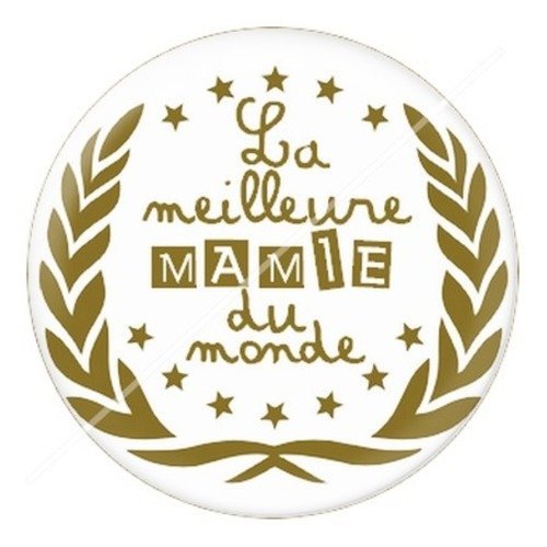 Cabochon résine à coller 25 mm mamie z j3