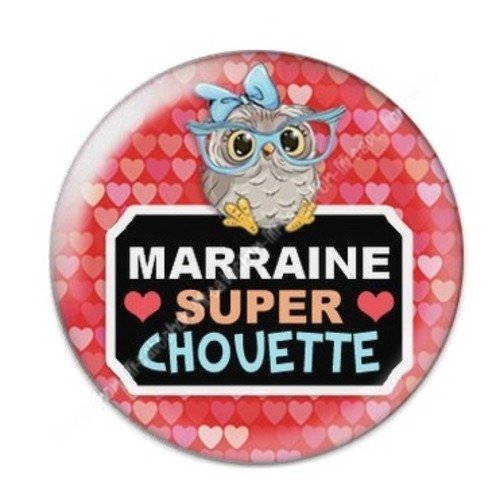 Cabochon résine à coller 25 mm marraine a1