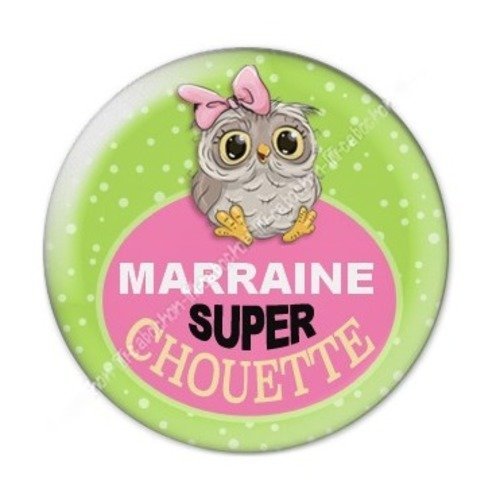 Cabochon résine à coller 25 mm marraine a4