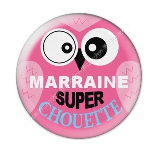 Cabochon résine à coller 25 mm marraine a5