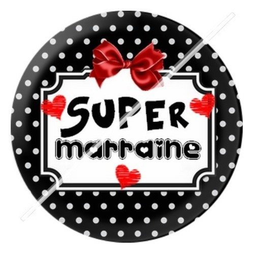 Cabochon résine à coller 25 mm marraine e14