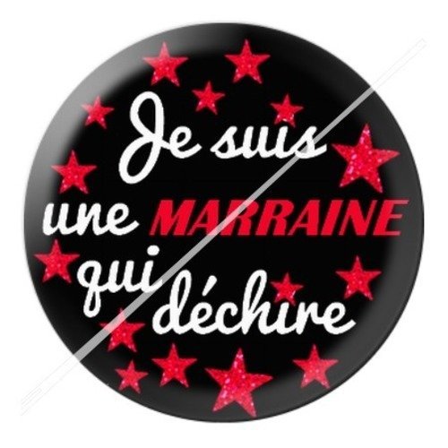 Cabochon résine à coller 25 mm marraine g4