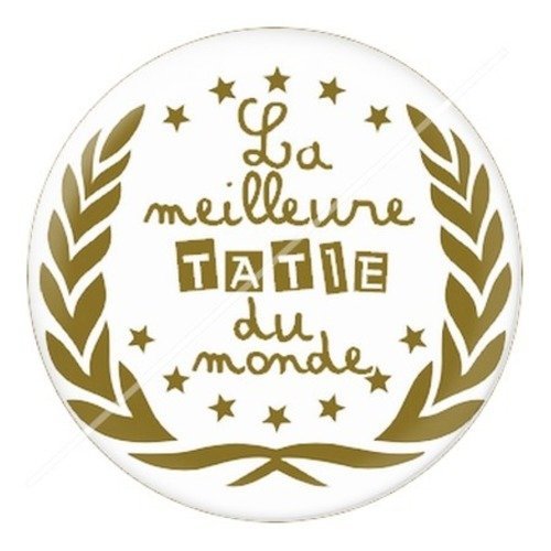 Cabochon résine à coller 25 mm tatie / tata c6