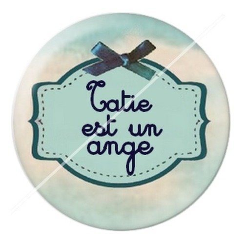 Cabochon résine à coller 25 mm tatie / tata e3