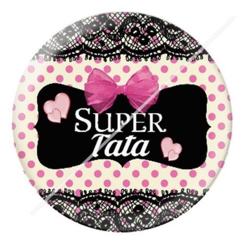 Cabochon résine à coller 25 mm tatie / tata g13