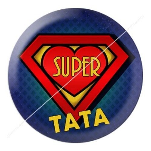 Cabochon résine à coller 25 mm tatie / tata h4