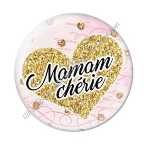 Cabochon résine à coller 25 mm maman c29