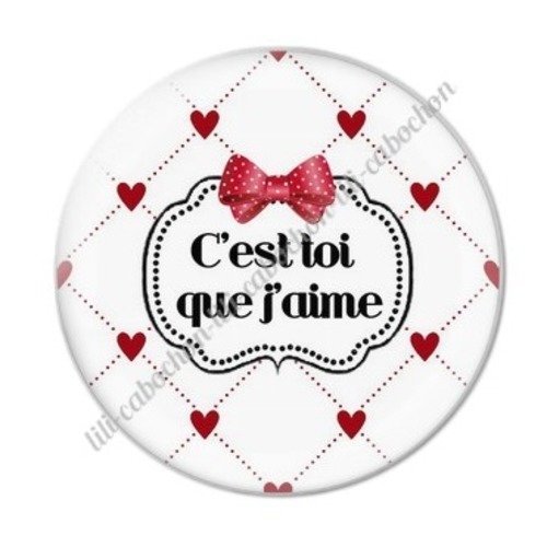 Cabochon résine à coller 25 mm maman c57