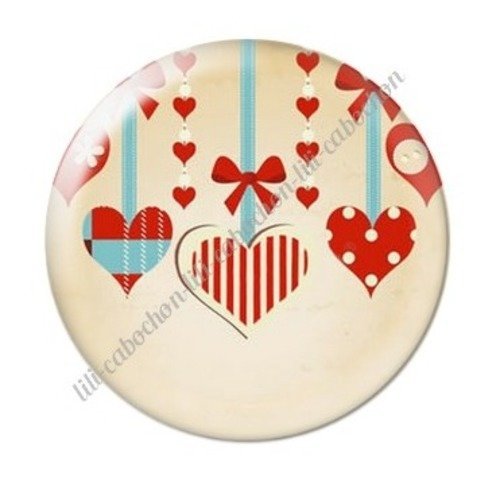 Cabochon résine à coller 25 mm maman g18