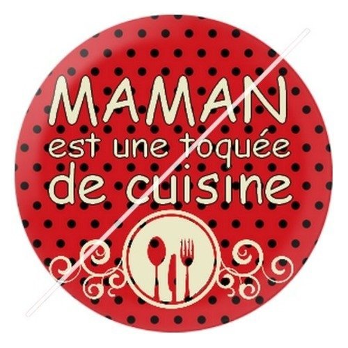 Cabochon résine à coller 25 mm maman i3