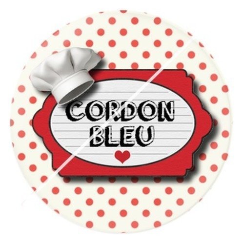 Cabochon résine à coller 25 mm maman i12