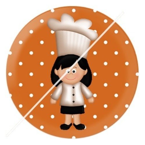 Cabochon résine à coller 25 mm maman i14