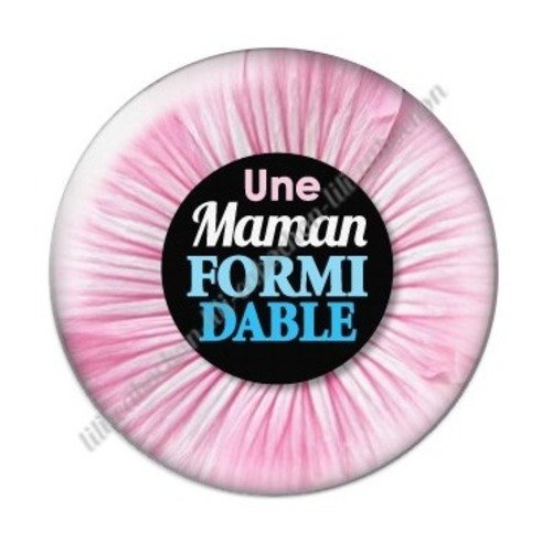 Cabochon résine à coller 25 mm maman j1