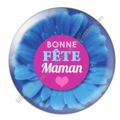 Cabochon résine à coller 25 mm maman j10