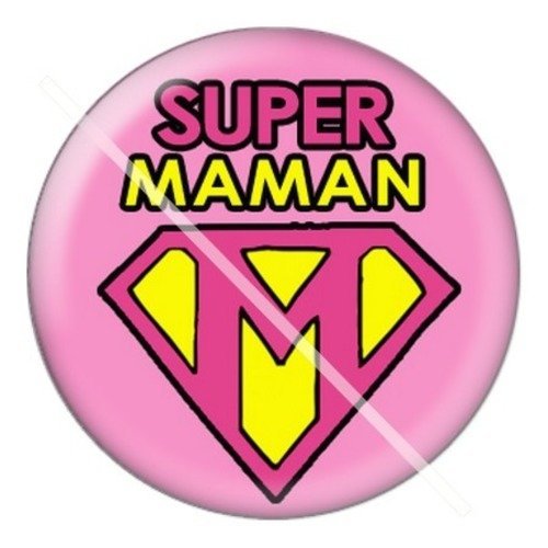 Cabochon résine à coller 25 mm maman l1