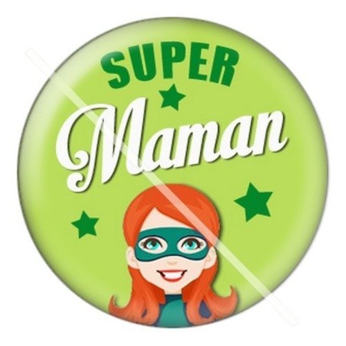 Cabochon résine à coller 25 mm maman l5