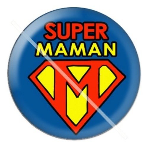 Cabochon résine à coller 25 mm maman l11