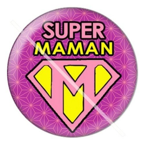 Cabochon résine à coller 25 mm maman l12