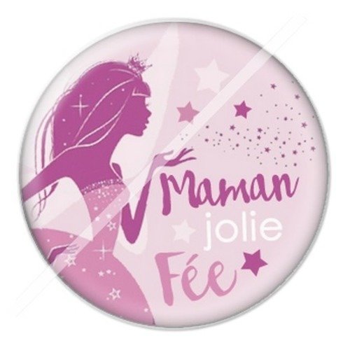 Cabochon résine à coller 25 mm maman o1