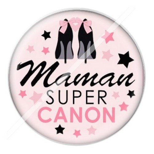 Cabochon résine à coller 25 mm maman o4